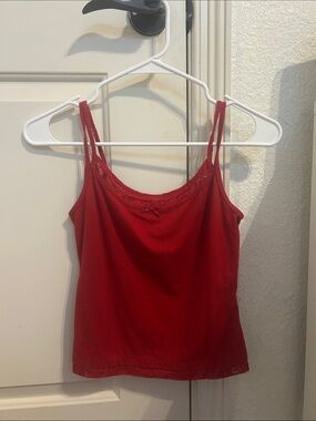Wild Fable Red Lace Tank Top